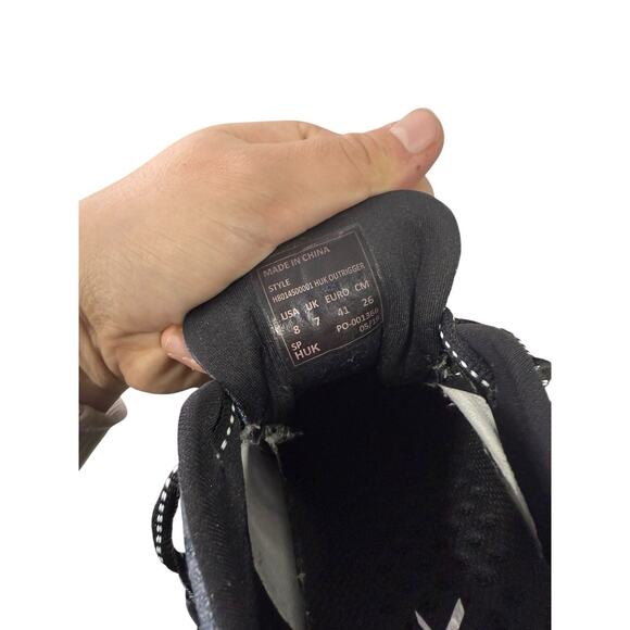 Huk Men's Outrigger Fishing Tennis Shoes With Drains Black Gray Grey Size 8 - Picture 8 of 8